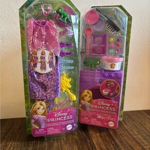 Disney Princess Rapunzel Dress & Accessories Set - Purple, Pink, Green